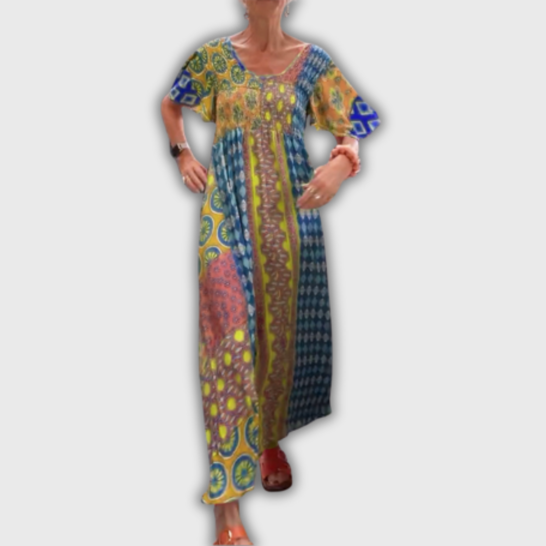 Poppy – Elegantní Midi Šaty s Paisley Vzorem