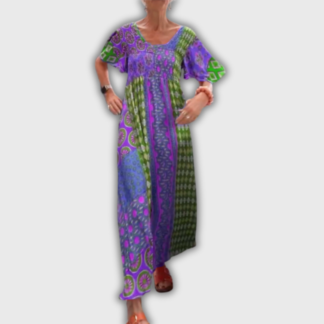 Poppy – Elegantní Midi Šaty s Paisley Vzorem