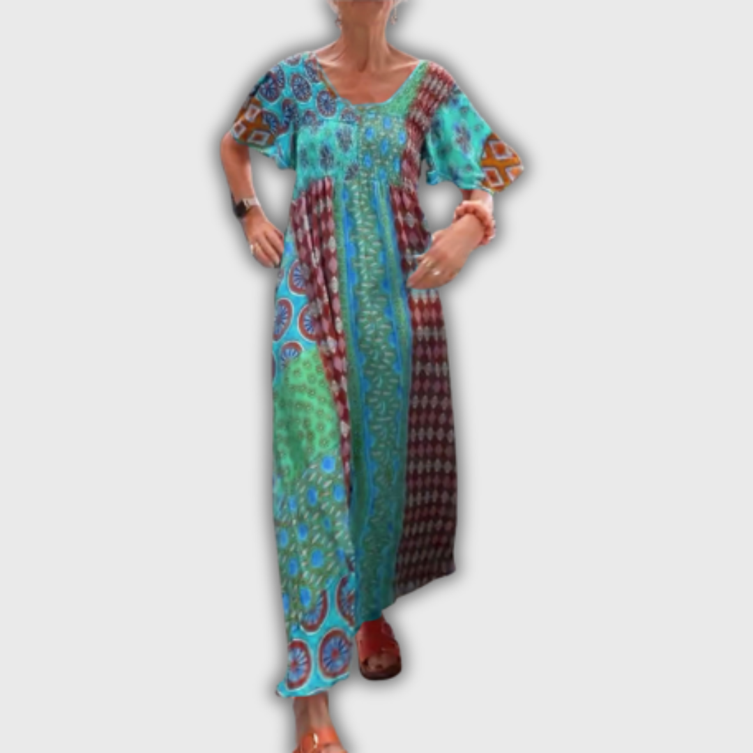 Poppy – Elegantní Midi Šaty s Paisley Vzorem