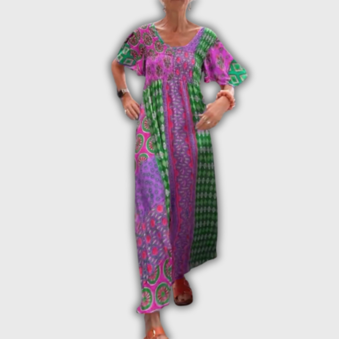 Poppy – Elegantní Midi Šaty s Paisley Vzorem