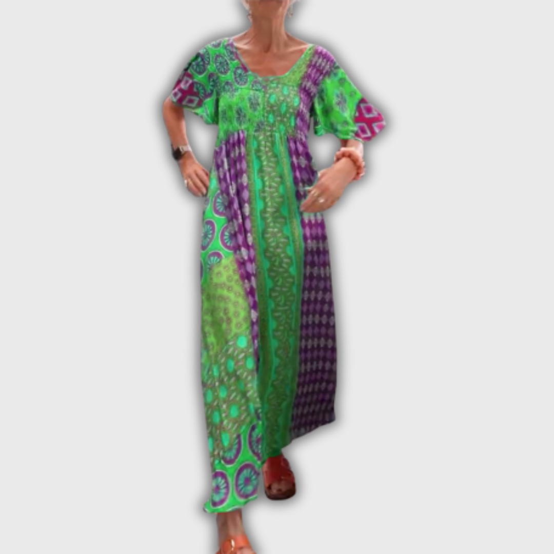 Poppy – Elegantní Midi Šaty s Paisley Vzorem
